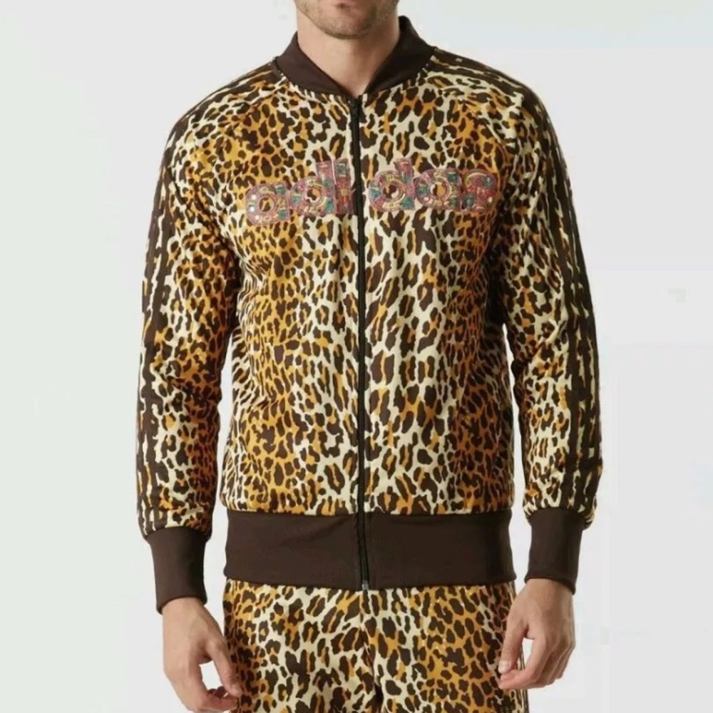 Adidas x Jeremy Scott LEOPARD SHISHA TRACK JACKET